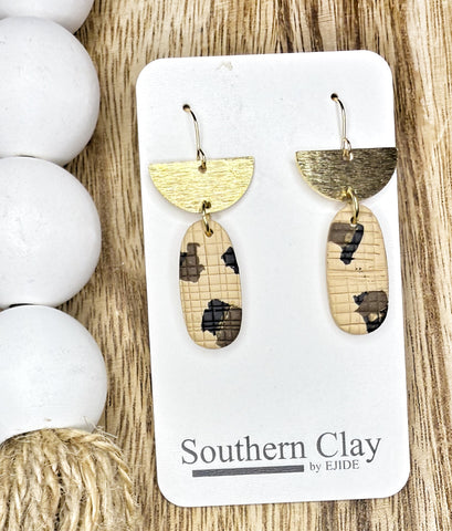 Cheetah Oval & Brass